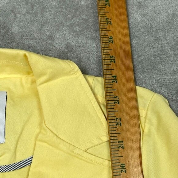 Joan Rivers Signature Twill Cinched Back Blazer Yellow Medium a0168 - Picture 3 of 7